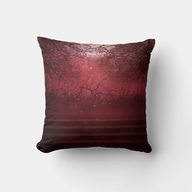 Red Night Fantasy Pillow Kussen (Voorkant)
