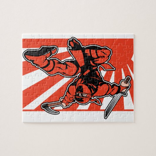 Red Ninja Legpuzzel (Horizontaal)