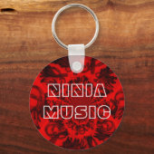 Red Ninja Music Key-keten Sleutelhanger (Voorkant)