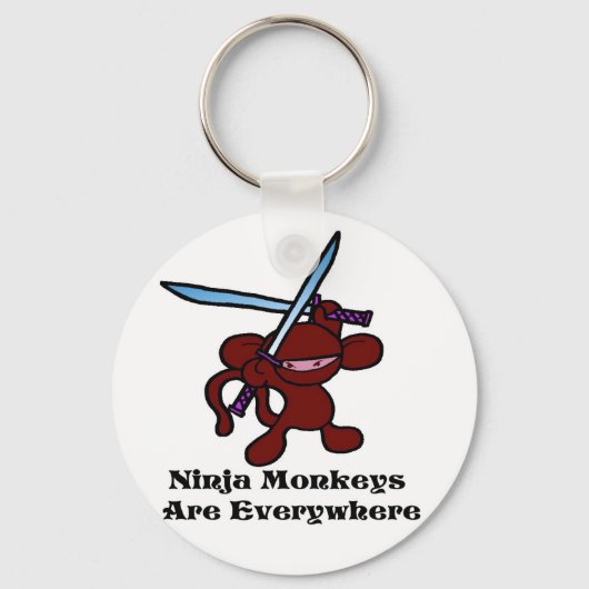 Red Ninja Overhead Sleutelhanger (Voorkant)