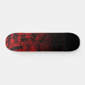 Red Nite black gradient polygon swirl personalize Persoonlijk Skateboard (Horizontaal)