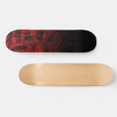 Red Nite black gradient polygon swirl personalize Persoonlijk Skateboard (Horizontaal)