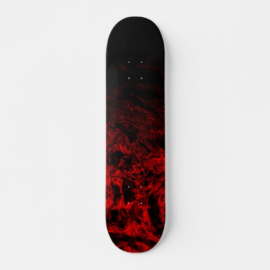 Red Nite black gradient polygon swirl personalize Persoonlijk Skateboard (Voorkant)