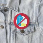 Red No Dairy Allergy Alert Kind Ronde Button 7,6 Cm (In situ)