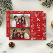 Red Noel 2 foto Feestdagenkaart