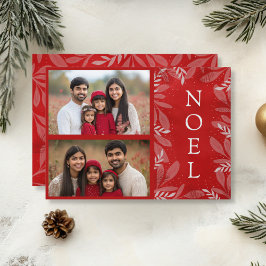 Red Noel 2 foto Feestdagenkaart
