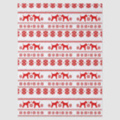 Red Nordic Airedale Terrier Dog Christmas Tissuepapier (Voorkant)