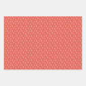 Red Nordic Folk Art Inpakpapier Vel (Voorkant 2)