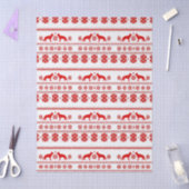 Red Nordic German Shepherd Dog Christmas Tissuepapier (Craft)
