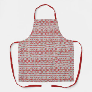 RED NORDIC KNIT All-Over-Print Schort