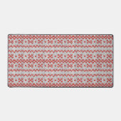 RED NORDIC KNIT Kantoor Studio Desk Mat (Voorkant)