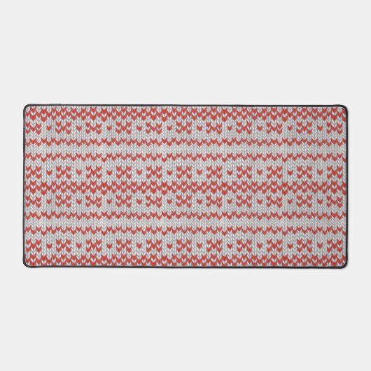 RED NORDIC KNIT Kantoor Studio Desk Mat (Voorkant)