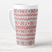 RED NORDIC KNIT Tall Latte Mok (Linkerhoek)