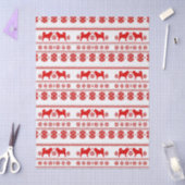 Red Nordic Malamute Dog Christmas Tissuepapier (Craft)