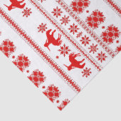 Red Nordic Rodeo Cowboy Christmas Tissuepapier (Detail)