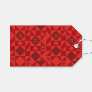 Red Nordic Star Christmas Bright Cadeaulabel