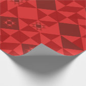 Red Nordic Star Christmas Bright Cadeaupapier (Hoek)