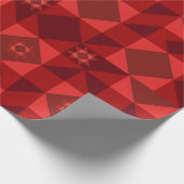 Red Nordic Star Christmas Bright Cadeaupapier (Hoek)