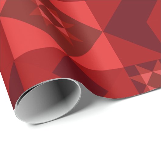 Red Nordic Star Christmas Bright Cadeaupapier (Rol Hoek)