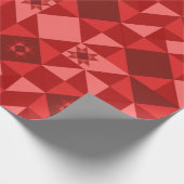 Red Nordic Star Christmas Bright Cadeaupapier (Hoek)