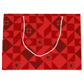 Red Nordic Star Christmas Bright Groot Cadeauzakje (Voorkant)