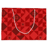 Red Nordic Star Christmas Bright Groot Cadeauzakje (Achterkant)