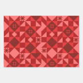 Red Nordic Star Christmas Bright Inpakpapier Vel (Voorkant 3)
