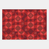 Red Nordic Star Christmas Bright Inpakpapier Vel (Voorkant 2)