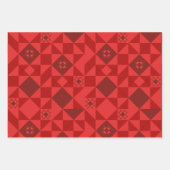 Red Nordic Star Christmas Bright Inpakpapier Vel (Voorkant)