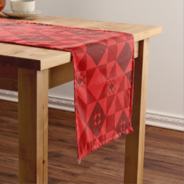 Red Nordic Star Christmas Bright Korte Tafelloper