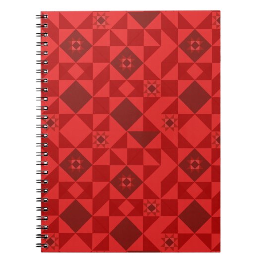 Red Nordic Star Christmas Bright Notitieboek (Voorkant)