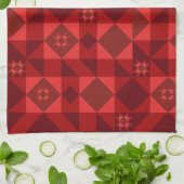 Red Nordic Star Christmas Bright Theedoek (Gevouwen)