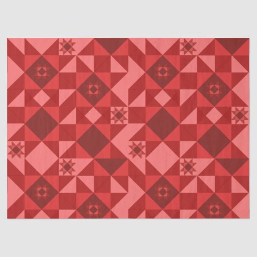Red Nordic Star Christmas Bright Tissuepapier (Voorkant)