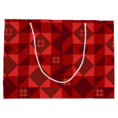 Red Nordic Star Christmas Groot Cadeauzakje (Achterkant)