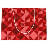 Red Nordic Star Christmas Pink Groot Cadeauzakje (Achterkant)