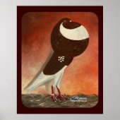Red Norwich Cropper Pigeon Poster (Voorkant)