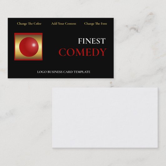 Red Nose Clown Visitekaartje (Voorkant / Achterkant)