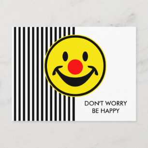 Red Nose - geel + uw ideeën Briefkaart