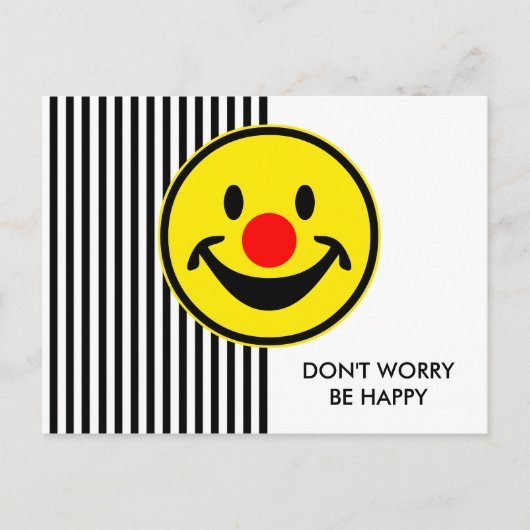 Red Nose - geel + uw ideeën Briefkaart (Voorkant)