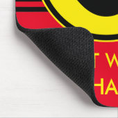 Red Nose - geel + uw ideeën Muismat (Hoek)