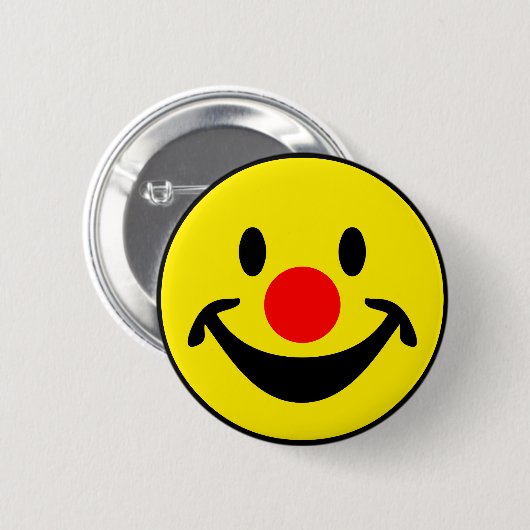 Red Nose - geel + uw ideeën Ronde Button 5,7 Cm (Voorkant /achterkant)