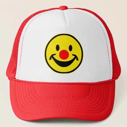 Red Nose - geel + uw ideeën Trucker Pet (Voorkant)