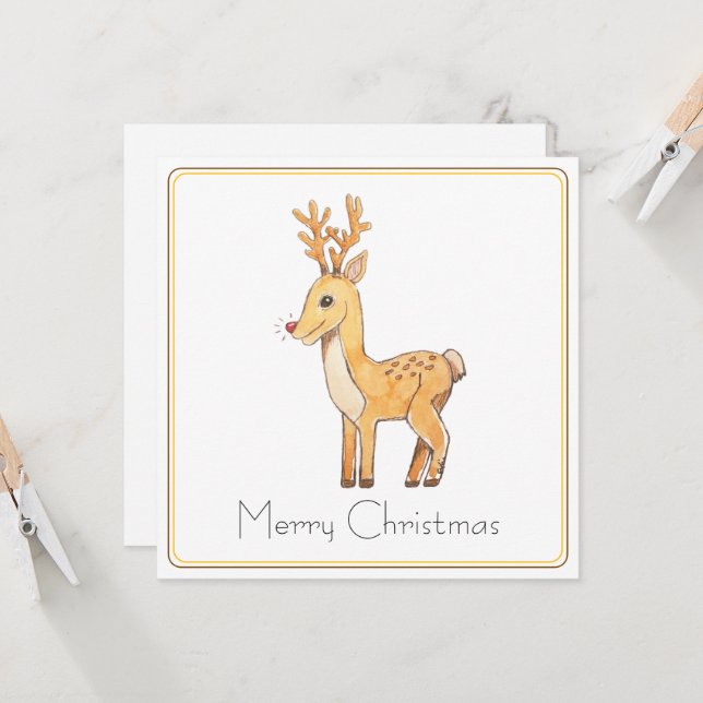 Red Nose Reindeer  (Voorkant / Achterkant in situ)