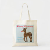 Red Nose Reindeer Canvas tassen (Voorkant)