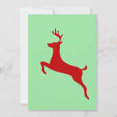 Red Nose Reindeer Christmas Folded Greeting Card Kaart (Voorkant)