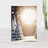 Red Nose Reindeer Feestdagen Kaart (Achterkant)