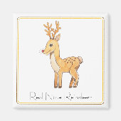 Red Nose Reindeer  Magneet (Voorkant)