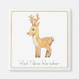 Red Nose Reindeer Magneet