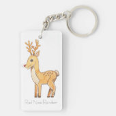 Red Nose Reindeer Sleutelhanger (achterkant)