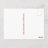 Red Nosed Praying Mantis Weird Briefkaart (Achterkant)